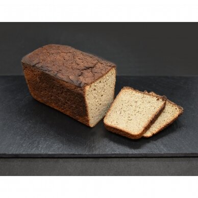 Begliuteninė grikių plikyta duona, Laimės skonis 400 gr.