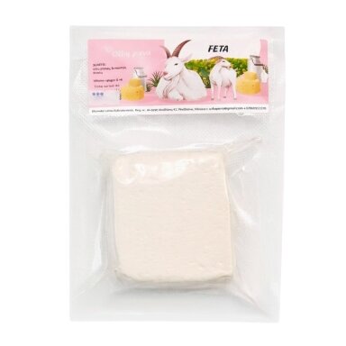 Ožkos pieno FETA sūris 240 g, "Ožkų pieva"