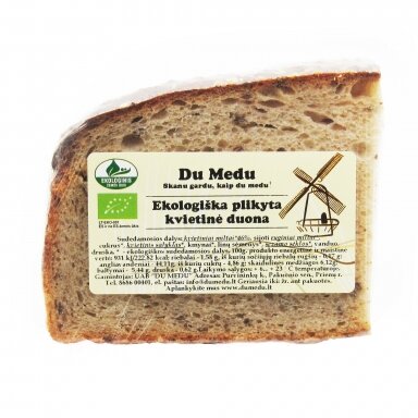 Ekologiška kvietinė duona, Du Medu apie 550 gr.*