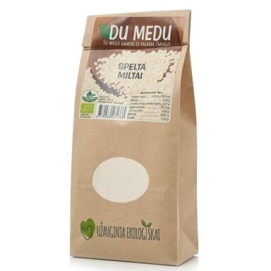 Ekologiški spelta miltai, Du Medu 500 gr.*