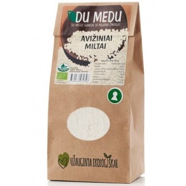 Ekologiški avižiniai miltai, Du Medu 500 gr.*