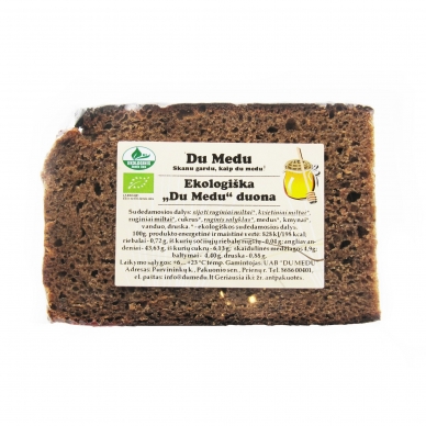 Ekologiška `Du Medu` duona, Du Medu apie 550 gr.*