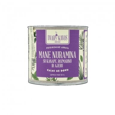 "Mane nuramina" Prieskoninė kanapių žiedų arbata, Užupių Manufaktūra 30 gr.