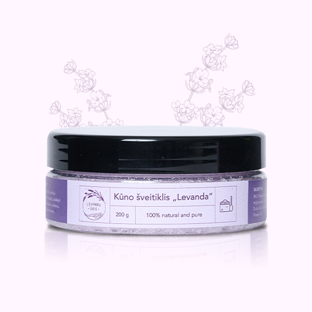 Kūno šveitiklis "Levanda" 200 g, Levandų ūkis
