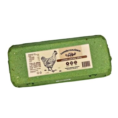 Kiaušiniai (laisvai laikomų vištų) 10 vnt., G. Varevičius