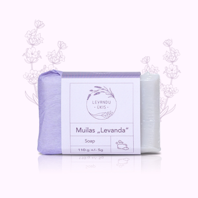 Kietas levandų muilas 100 g, Levandų ūkis Kietas levandų muilas 100 g, Levandų ūkis