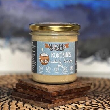Kokosinis žemės riešutų kremas, SVIESTAS SVIESTUOTAS, 300 g Kokosinis žemės riešutų kremas, SVIESTAS SVIESTUOTAS, 300 g
