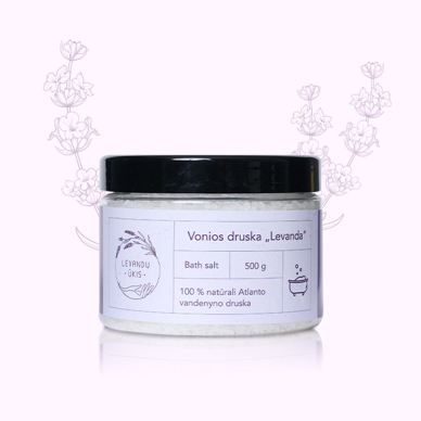 Vonios druska "Levanda" 500 g, Levandų ūkis Vonios druska "Levanda" 500 g, Levandų ūkis