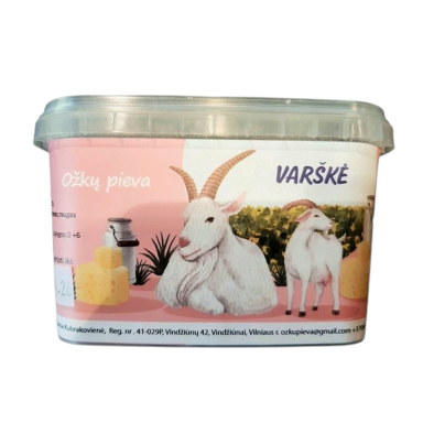 Ožkos pieno varškė 200 g, "Ožkų pieva"