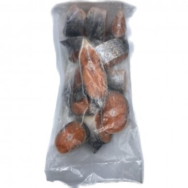 Atlantinių lašišų kepsniai, šaldyti 1 kg 1 Atlantinių lašišų kepsniai, šaldyti 1 kg 1